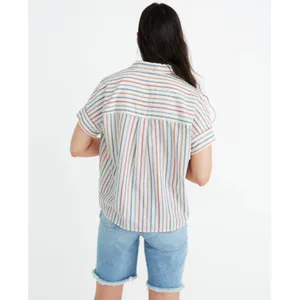Park Popover Shirt in Rainbow Stripe thumbnail 3