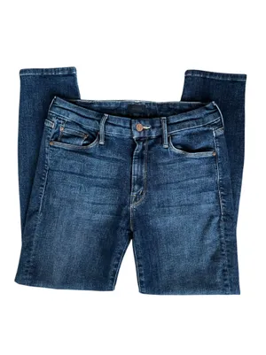 Mother Denim Women’s The Looker Switch It Up Dark Wash Crop Skinny Jeans Size 28 thumbnail 3