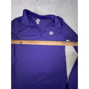 Veil Spark 1/4 Zip Purple Pullover 100 Polyester Long Sleeve Activewear womans M thumbnail 4