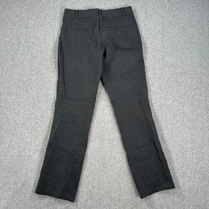 Quince Ponte Straight Leg Pant Women's X-Small Petite Charcoal Gray Pull On thumbnail 8