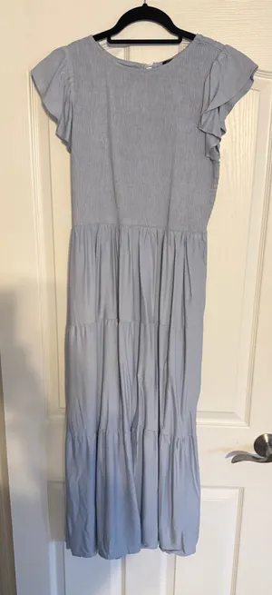 Zesica Amazon Midi Light Blue Dress thumbnail 1