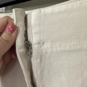 Aritzia Wilfred Free Cargo Pants Size 12 Ivory Cream Wide Leg‎ High Rise Pockets thumbnail 3