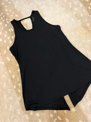 Athleta Essence Tie Back Tank in black women’s size XS thumbnail 5