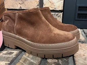 Cruza Chestnut Brown Women’s Suede Ankle Boots‎ NEW Size 37 thumbnail 1