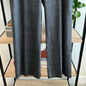 Ann Taylor High-Rise Plaid Stretch Virgin Wool Career Dress Pant Trouser, 14 thumbnail 3