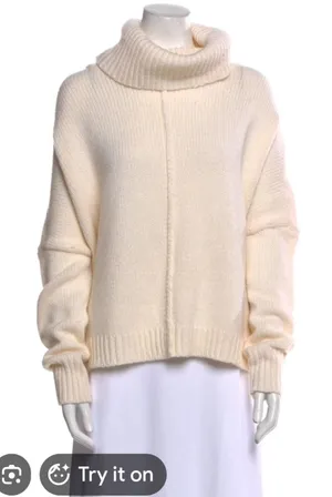 Alice + Olivia‎ Wool Turtleneck Sweater Size L thumbnail 1