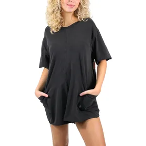 FP Movement Hot Shot Tee Romper Black Size Large thumbnail 6