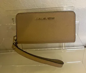 Michael Kors Nude small phone wallet wristlet thumbnail 1