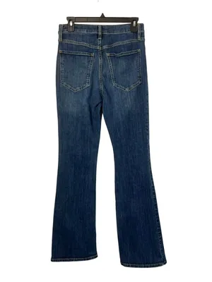 Banana Republic Womens 27/4 High Rise Bootcut Jeans Dark Wash USED thumbnail 2