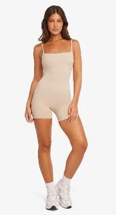 CSB form staple playsuit in fawn Tan Size XS thumbnail 1