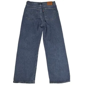 Levi’s Ribcage Straight Ankle Button Fly Jeans Medium Blue Wash 30 thumbnail 11