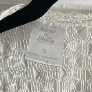 Alexa & Stella Open Front Fringe Kimono Cardigan Womens Size S White Lace Boho thumbnail 5
