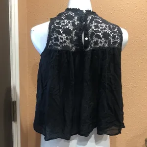 Zara black sleeveless top thumbnail 4