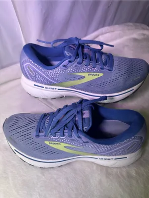 Brooks Ghost Women's Running Shoe - Lavender/Green thumbnail 3