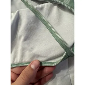 Jack's Green White Striped Cami Crop Top Tank Swim Clean Girl Coastal Cottage thumbnail 3
