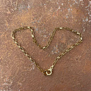 Gorjana gold plated thick Chain linked statement necklace thumbnail 3