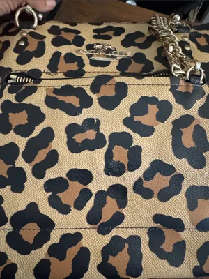 PRICE DROP Coach Town Car Ocelot Leopard Print Tote Leather Tan, Brown & Black thumbnail 16