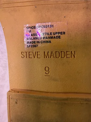 Steve Madden Silver Crystal Strappy Slide Sandals thumbnail 8
