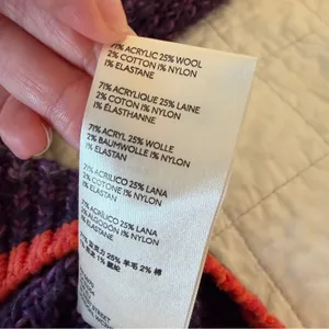 Free People Walk On by Cardigan Sweater Wool Purple thumbnail 6