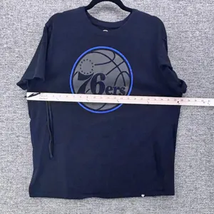 47 Brand Philadelphia 76ers NBA Graphic T-Shirt Black Womens XL Short Sleeve thumbnail 6