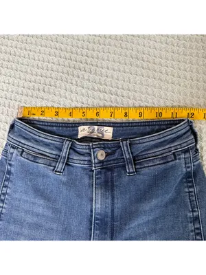 We the Free People Raw Release Hem Flare Jeans Womens 25 Boho Hippie Festival thumbnail 5