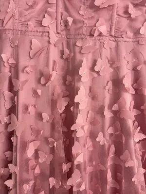Hazel Boutique Pink Long Butterfly Dress Brand New thumbnail 4