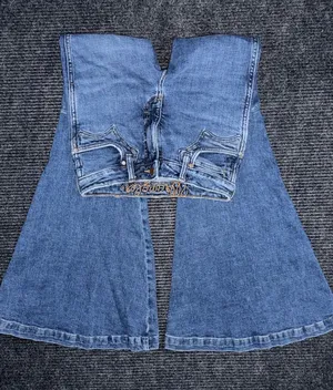 Wrangler Retro High Rise Trumpet Super Flare Bell Bottom Jean 26x31 Western Boho thumbnail 1