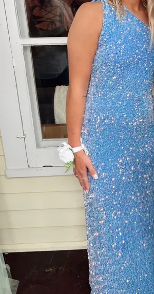 Lucy in the Sky Sequin prom Dress thumbnail 4