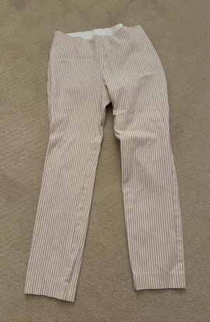 A New Day Tan striped pants thumbnail 1