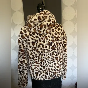 Cheetah fur jacket Brown thumbnail 2