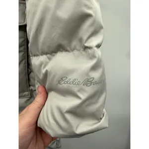 Eddie Bauer Lodge Cascadian Down Parka Womens Small Gray Fur Trim Hood‎ Coat thumbnail 8
