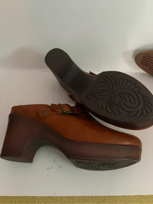 b.o.c. Tan Leather Clog Mules with‎ Adjustable Buckle Size 8.5 thumbnail 8