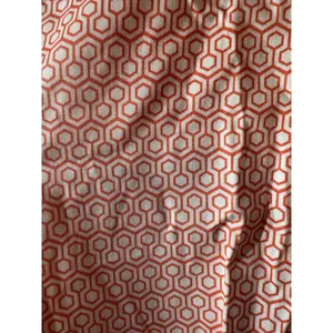 NY &‎ Co Collection Orange Geometric Straight Crop Sateen Pants Women's Size 12 thumbnail 2