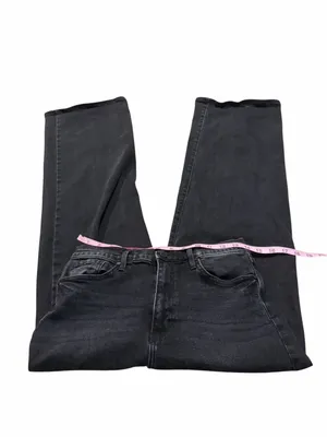 JUST BLACK black wide leg jeans thumbnail 3