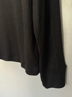 Madewell Ribbed Fitted Crewneck Long-Sleeve Top Size XXL thumbnail 3