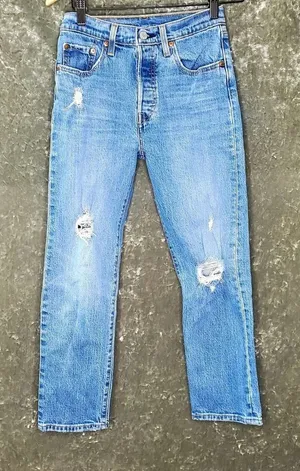 Levi's 501 High Waist Distressed‎ Jeans thumbnail 1