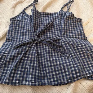 Brandy Melville Navy Checkered Camisole thumbnail 6