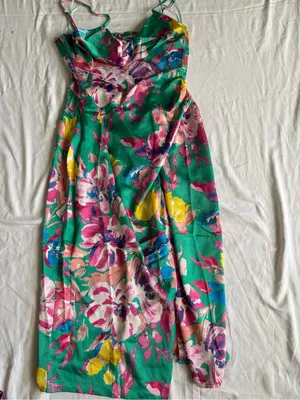 Vero Moda Floral Midi Dress Size Large NWT thumbnail 5
