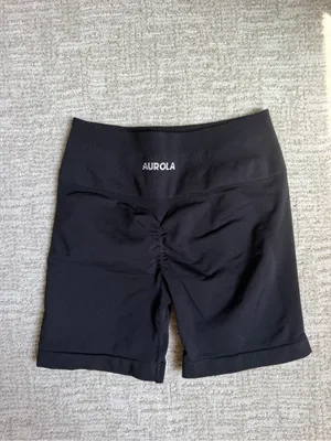 Aurola High-Waist Black Sculpting Bike Shorts thumbnail 3