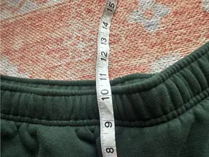 Aritzia Cozy Sweatfleece Mega fit Cargo wide leg Sweatpants dark green size M thumbnail 7