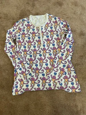 Roller Rabbit Lovely Monkey Long Sleeve Pajama Set thumbnail 3