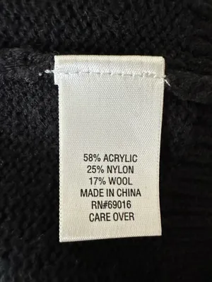 Laura Ashley Women’s Open Lon Cardigan Sweater Sz S Black /Grey thumbnail 9