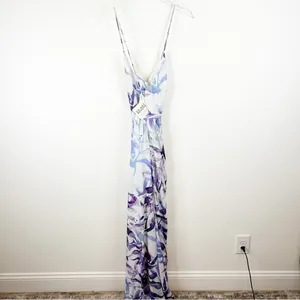 NWT Fame and Partners Fallen Leaves Floral Maxi Dress‎ Women's 10 Wedding Guest thumbnail 3