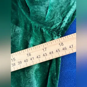 Reformation Bordeau Velvet Dress Emerald size med thumbnail 5