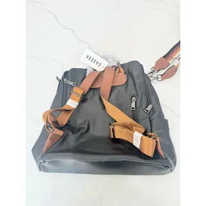 CASEEK Convertible Backpack Purse Crossbody Bag Womens Large Black Brown thumbnail 7