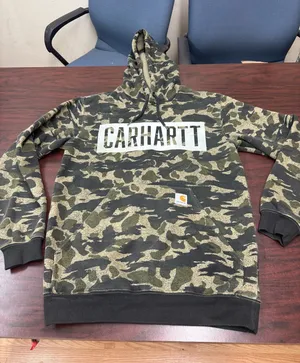 Carhartt Men’s Loose Fit Camouflage Hoodie Size Small thumbnail 1
