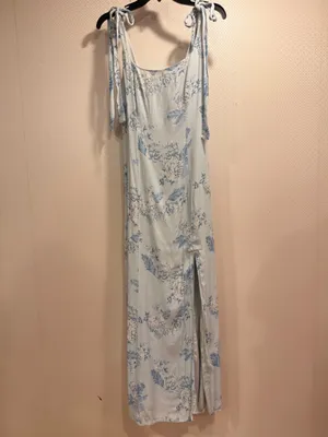 Anthropologie Awaylee Tie Strap Maxi Dress Romantic Event Wedding Guest Vacation Size S Boho thumbnail 6