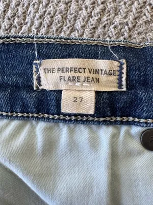 Madewell The Perfect Vintage Flare Jean in Dark Wash Denim Sz 27 thumbnail 4