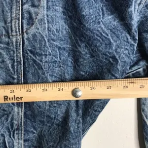 Vintage Tiger Fox Acid Wash Denim Jean Jacket size large‎ oversized thumbnail 8
