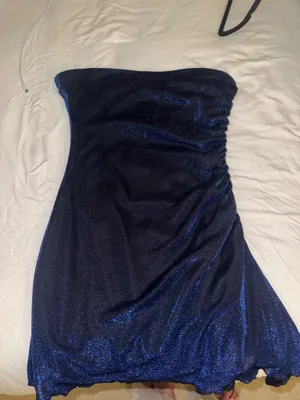 Princess Polly Strapless Mini Dress Blue thumbnail 3